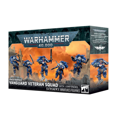 Warhammer 40K Space Marines Vanguard Veteran Squad with Jump Packs