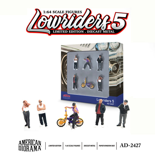 1/64 American Diorama Figure Set - Lowriders 5 AD-2427