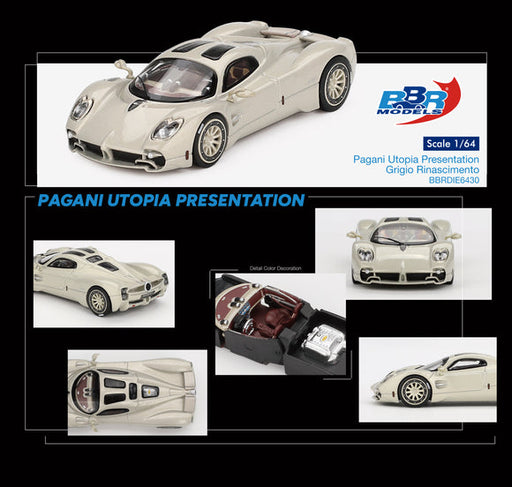 1/64 BBR Pagani Utopia Presentation Grigio Rinascimento 2023