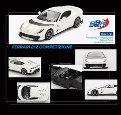 1/64 BBR Models Ferrari 812 Competizione Bianco Avus White BBRFER64010