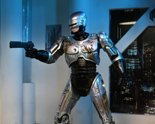 NECA Robocop Ultimate Battle Damage with chair Action Figure