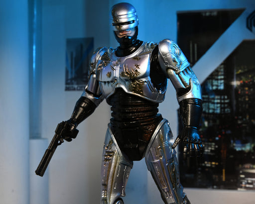 NECA Robocop Ultimate Battle Damage with chair Action Figure