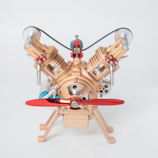 DM114 V2 Engine Mechanical Model Kit DIY All Metal Assembly 217 Pieces