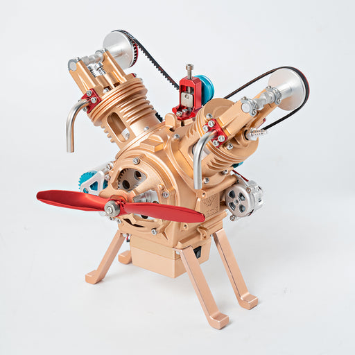 DM114 V2 Engine Mechanical Model Kit DIY All Metal Assembly 217 Pieces