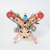 DM114 V2 Engine Mechanical Model Kit DIY All Metal Assembly 217 Pieces