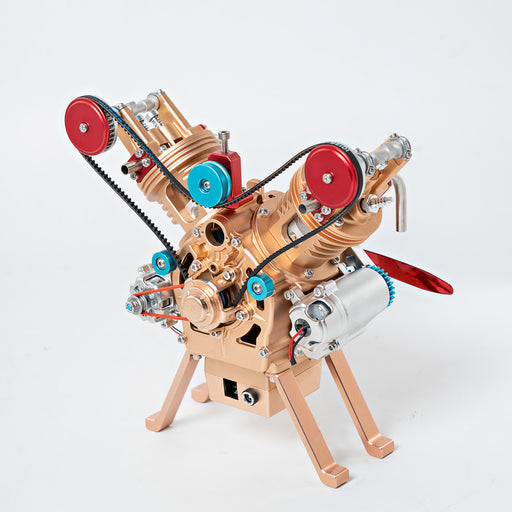 DM114 V2 Engine Mechanical Model Kit DIY All Metal Assembly 217 Pieces