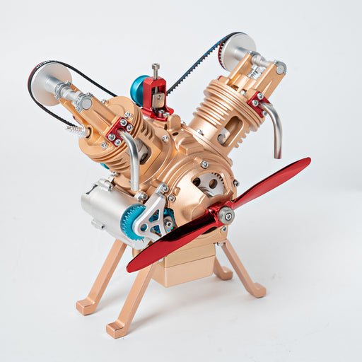 DM114 V2 Engine Mechanical Model Kit DIY All Metal Assembly 217 Pieces