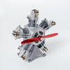 DM116 5-Cylinder Radial Engine Mechanical Model Kit DIY All Metal Assembly 230+ Pieces