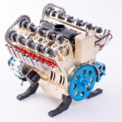 DM118 V8 Engine Mechanical Model Kit DIY All Metal Assembly 500+ Pieces