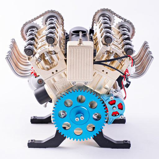 DM118 V8 Engine Mechanical Model Kit DIY All Metal Assembly 500+ Pieces
