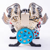DM118 V8 Engine Mechanical Model Kit DIY All Metal Assembly 500+ Pieces