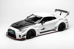 1/12 Ivy Nissan Skyline GT-R GTR R35 LB-Silhouette Works GT 35GT-RR White Car Model Limited 20 Pieces