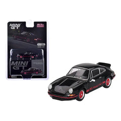 1/64 Mini GT Porsche 911 Carrera RS 2.7 Black with Red Livery LHD Blister (MP)