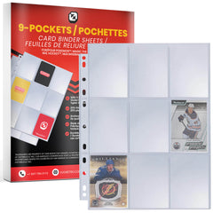 EVORETRO 9 Pocket Binder Pages for Trading Cards 40-Pack