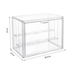 EVORETRO Figurine Stackable Box Display Shoes Box 27 x 24 x 36.3 cm with Magnetic Closure