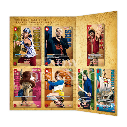 Japanese One Piece Card Game Collection Netflix Live Action Edition Vol.2 Straw Hat Crew Premium Bandai (MP)