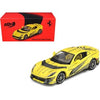 1/64 BBR Models Ferrari 812 Competizione Matt Yellow with Graphics and Yellow Interior Tailor Made
