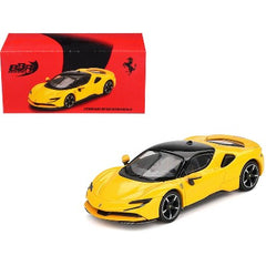 1/64 BBR Models Ferrari SF90 Giallo Modena Yellow with Black Top
