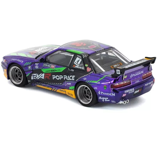 1/64 PopRace PR64-432 Pandem Nissan S13 EVA RT Test Type-01 Purple Metallic (MP)