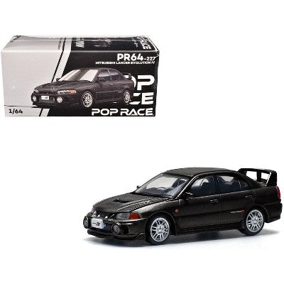 1/64 PopRace PR64-227 Mitsubishi Lancer Evolution IV Black (MP)