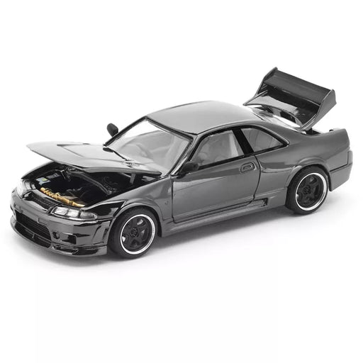 1/64 PopRace PRDC-003 Nissan Skyline GTR R33 400R Dark Chrome Series Limited Edition (MP)