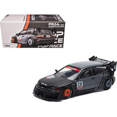 1/64 PopRace PR64-163 Pandem Honda Civic EG6 Kanjozoku Matt Black (MP)