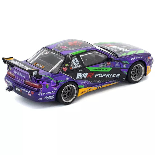 1/64 PopRace PR64-432 Pandem Nissan S13 EVA RT Test Type-01 Purple Metallic (MP)