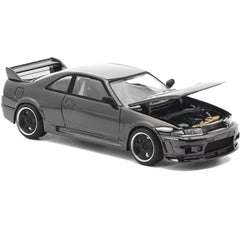 1/64 PopRace PRDC-003 Nissan Skyline GTR R33 400R Dark Chrome Series Limited Edition (MP)