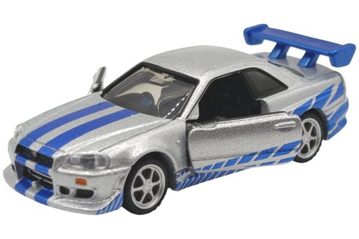 Tomica Premium Unlimited 25 years of Fast and Furious Nissan Skyline GT-R BNR34 and Mitsubishi Lancer Evolution VII Metallic Color 2-Pack (MP)