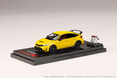 1/64 Hobby Japan Honda Civic Type R FL5 1997 Yellow with Engine Display Model (MP)
