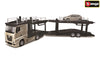 Bburago 1/43 Mercedes-Benz Actros Car Transporter with VW Polo GTI Gold/Black