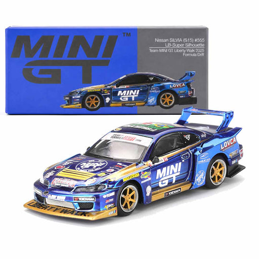 1/64 Mini GT Nissan Silvia S15 #555 LB-Super Silhouette #1157