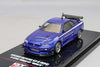 1/64 Inno64 Nissan Skyline GT-R R34 V-SPEC Tuned by MINEs Blue