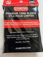 EVORETRO Premium Card Sleeves Card 100 Pack - Soft