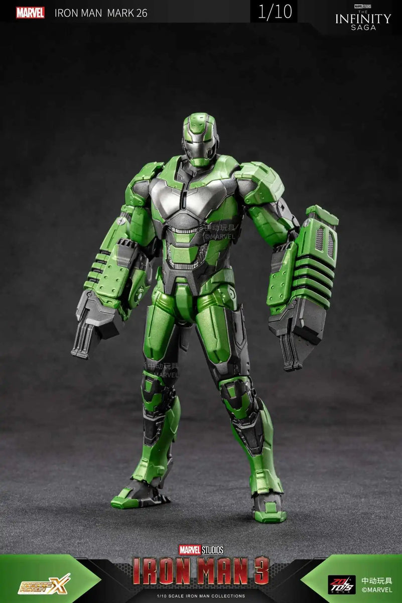 1/10 Scale ZD Toys Marvel Studios Iron Man Mark 26 Gamma Action