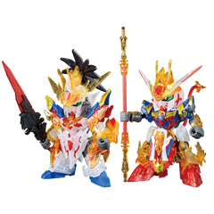 SD Gundam World Heroes Liu Bei Unicorn Gundam & Wukong Impulse Gundam Ichiban Kuji Solid Clear Prize C (MP)