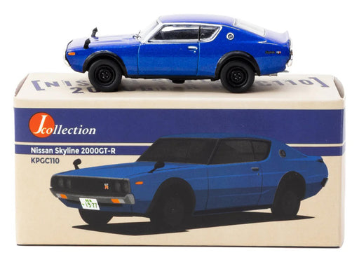 1/64 Jcollection Nissan Skyline 2000GT-R KPGC110 RHD Blue Metallic