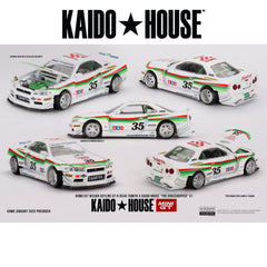 1/64 Mini GT Kaido House Nissan Skyline GT-R (R34) The Grasshopper V1 (White) KHMG167-CH