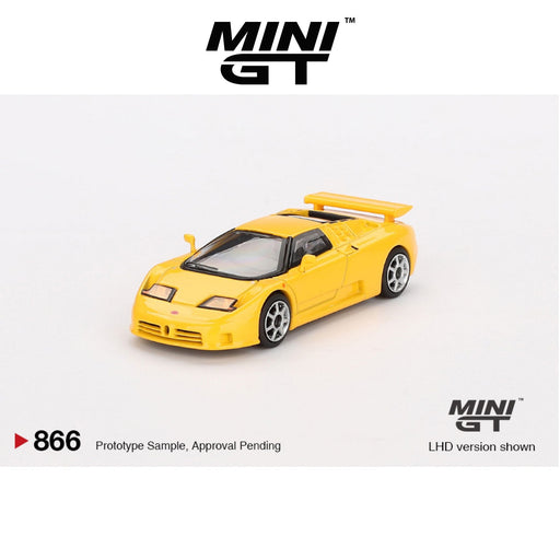 1/64 MINI GT Bugatti EB110 Super Sport Giallo Bugatti #866 Yellow