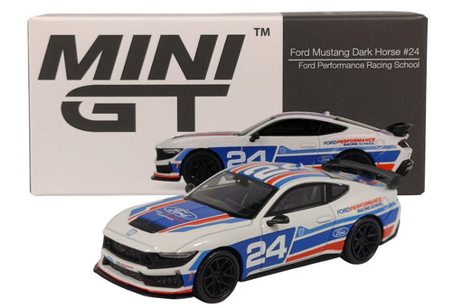 1/64 Mini GT Ford Mustang Dark Horse #24 Ford Performance Racing School 2025 #1172 Box
