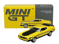 1/64 Mini GT Ford Mustang Mach1 Yellow #1139