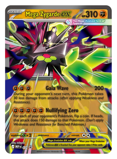 Pokemon TCG Mega Evolution Mega Zygarde EX Premium Collection