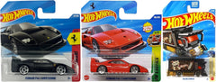 1/64 Hot Wheels Assorted 1 per item (Ferrari F40 Competizione Black, Red and Raijin Express Black)