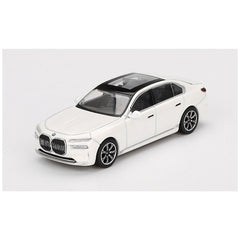 1/64 Mini GT BMW i7x Drive60 Mineral White #819 Box