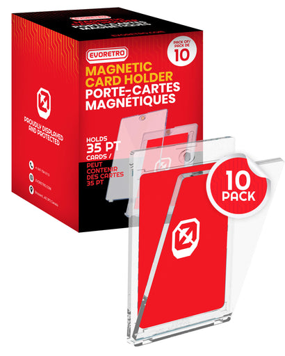 EVORETRO One Touch Magnetic Card Holder 35PT for Trading and Gaming Cards