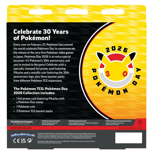 Pokemon TCG Pokemon Day 2026 January Special Collection