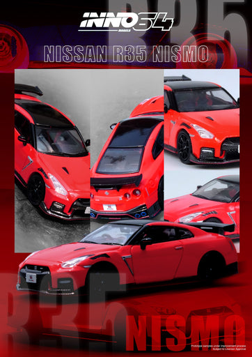1/64 Inno64 Nissan GTR R35 Nismo Red