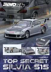 1/64 Inno64 Nissan Silvia S15 Top Secret Silver IN64-S15TS-SIL