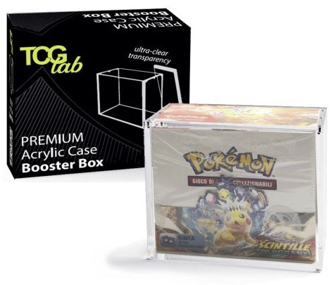 TcgLab Premium Protective Case for Pokemon Booster Box Magnetic Plexiglass