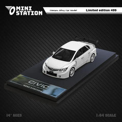 1/64 Mini Station Honda Civic FD2 White